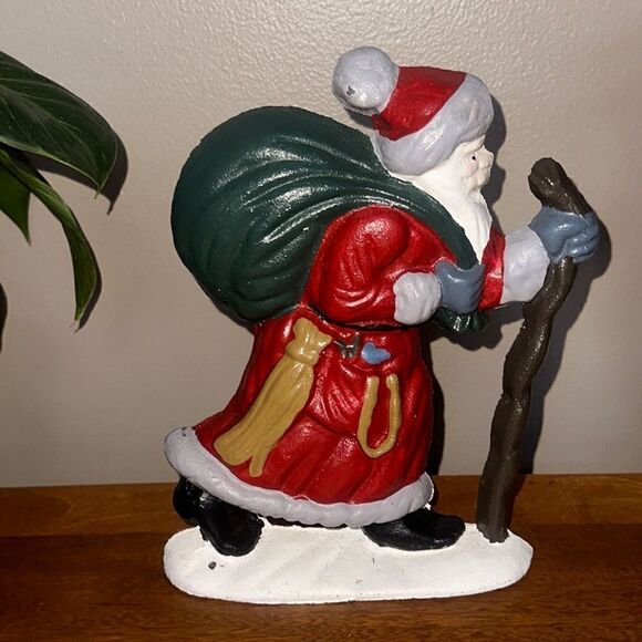 Santa Iron Doorstop! - Picture 1 of 7